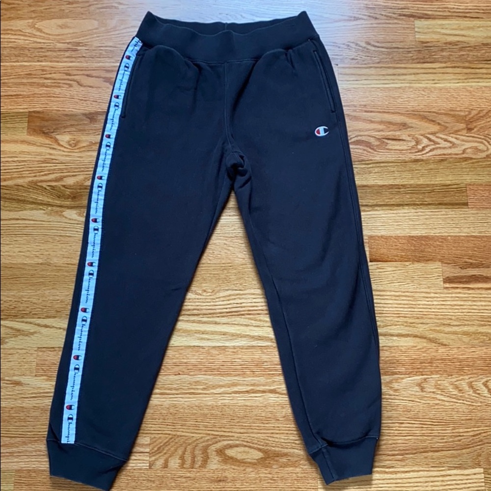 Unisex Black Champion Sweatpants/Joggers
